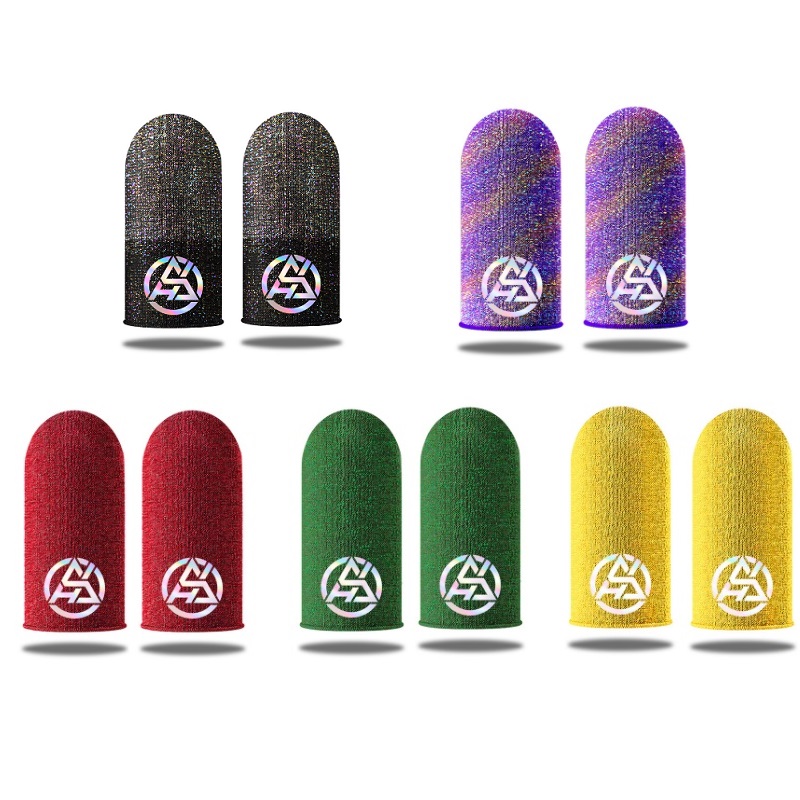 Gaming Accessories Kit - 5 Pairs Game Finger Sleeve Silver