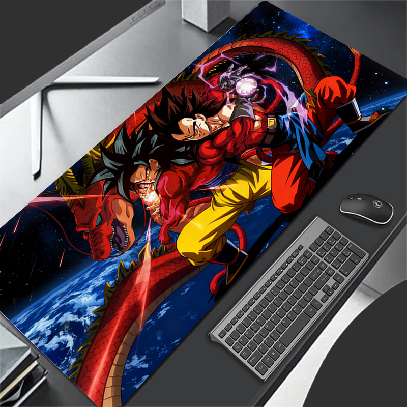 Gaming Accessories Setup - Keyboard Pad Computer Goku Extended Mousepad