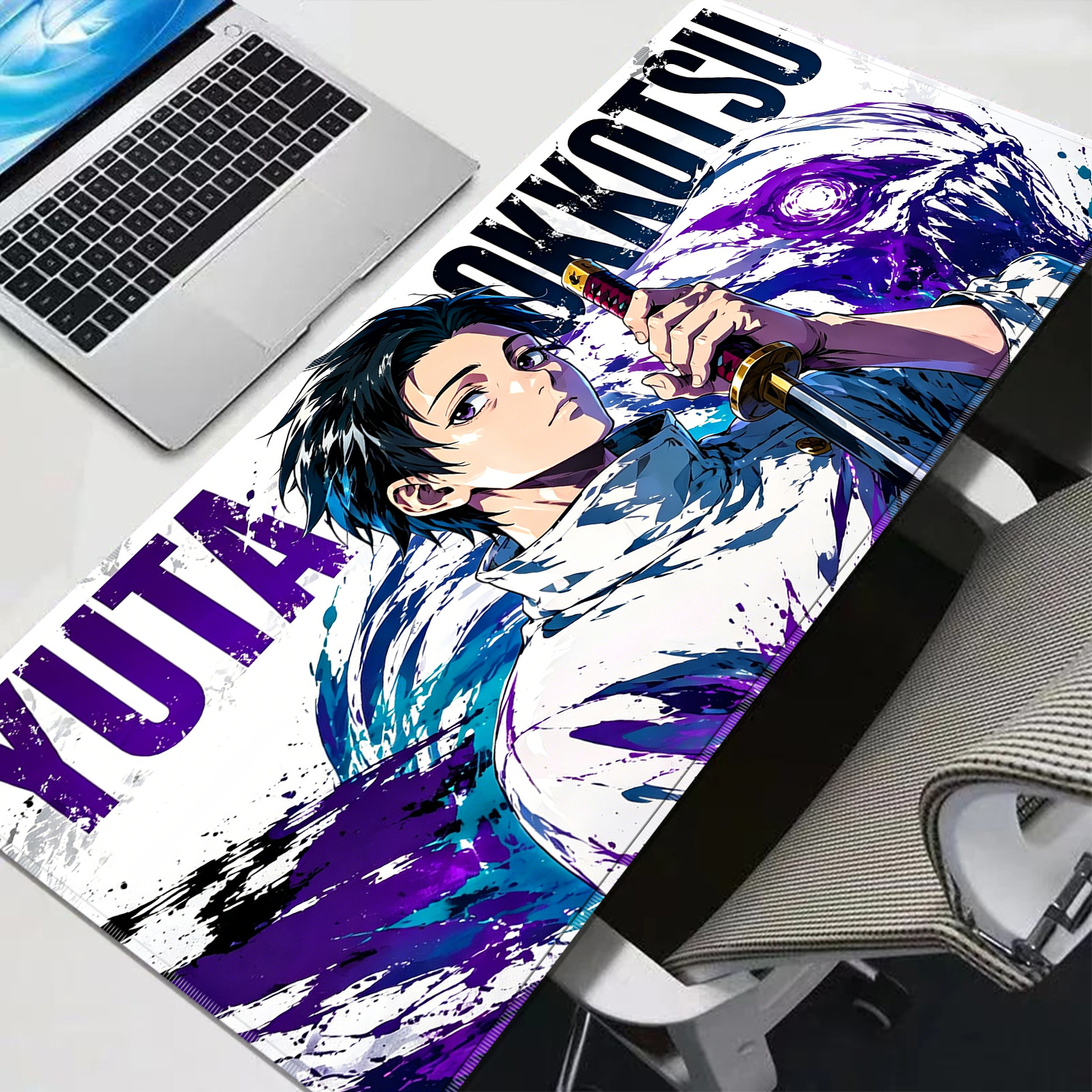 Gaming Accessories Setup - HD Anime Purple Mouse Pads Yuta