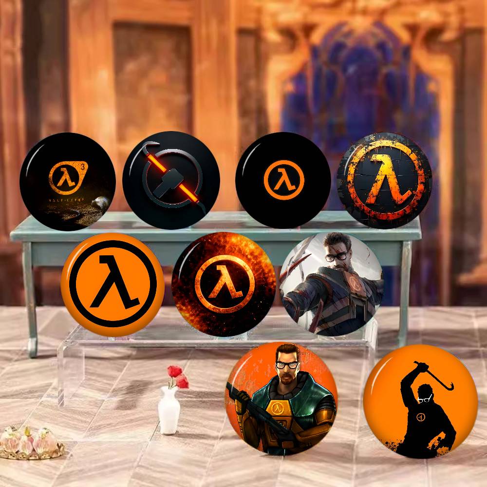 Gaming Accessories Logo - Large Gaming Half-Life Logo 58mm Handmade