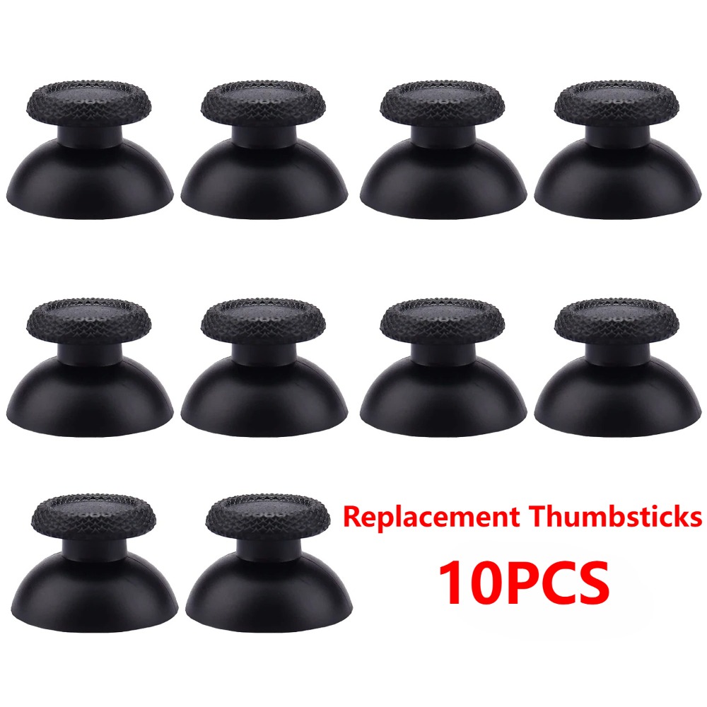 Gaming Accessories Kit - 10pcs Replacement Thumbsticks for PS5 PS4