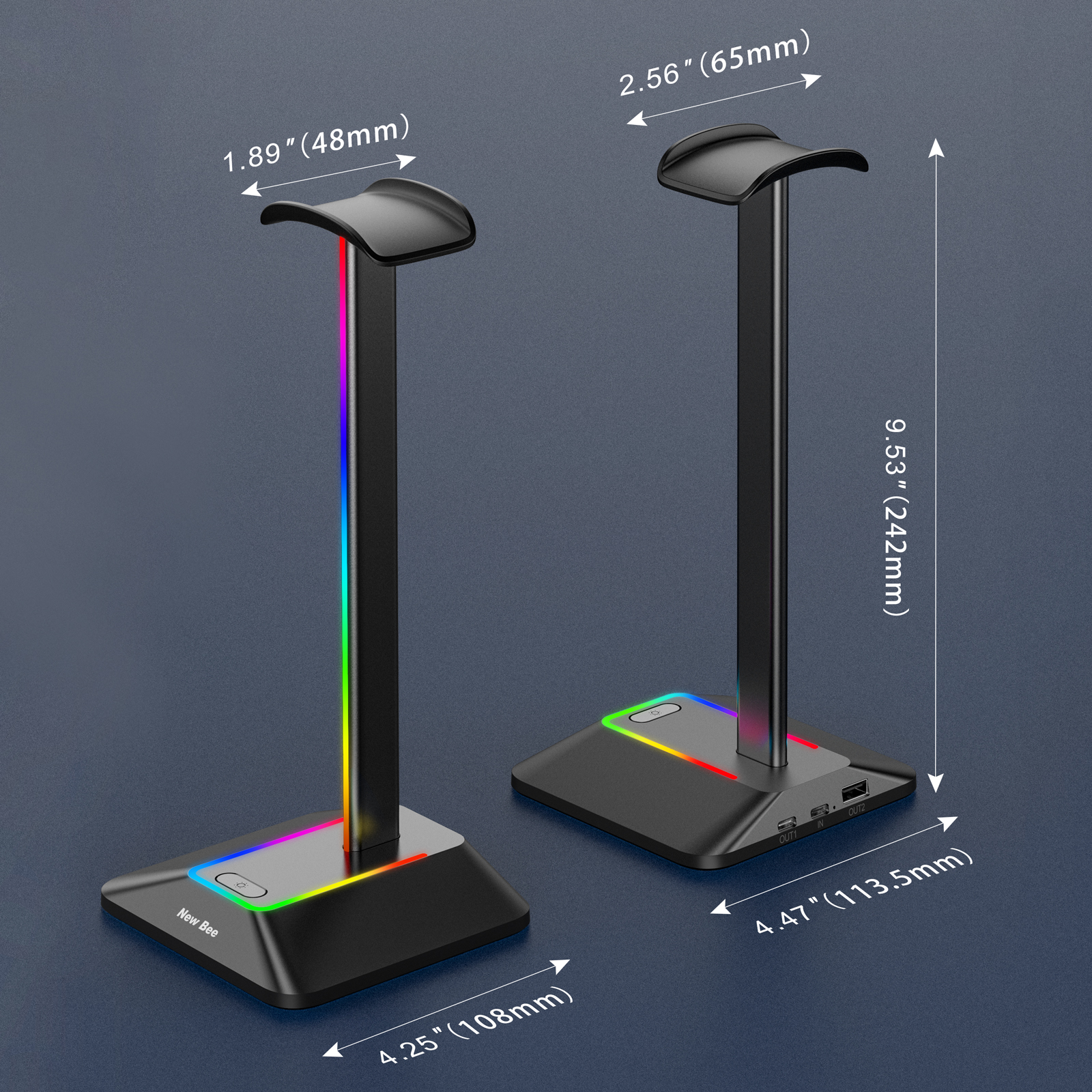 New Bee Z8 RGB Headphones Stan - Gaming Accessories Setup recensione e prezzo