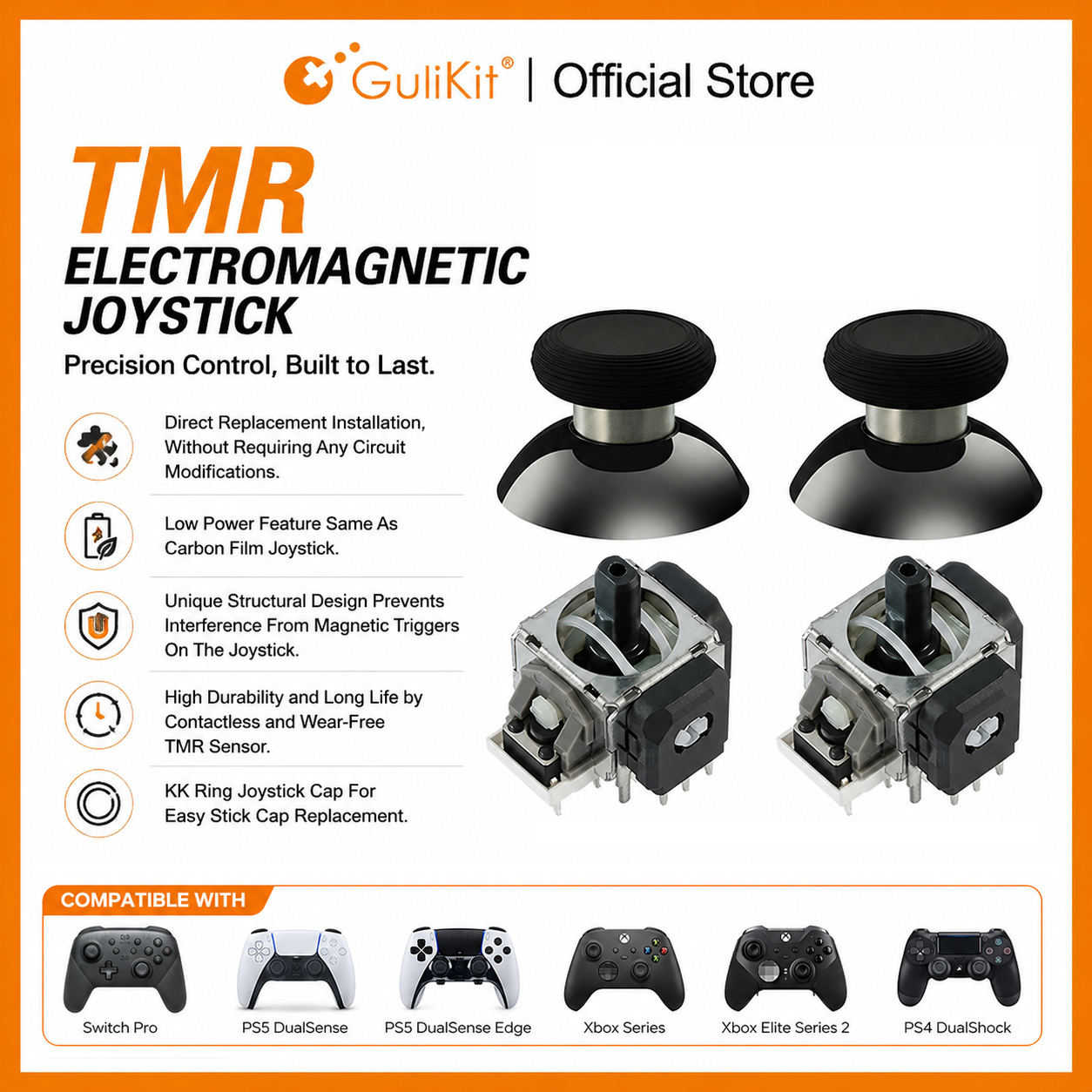10 Pairs GuliKit TMR Joystick  - Gaming Accessories Kit recensione e prezzo
