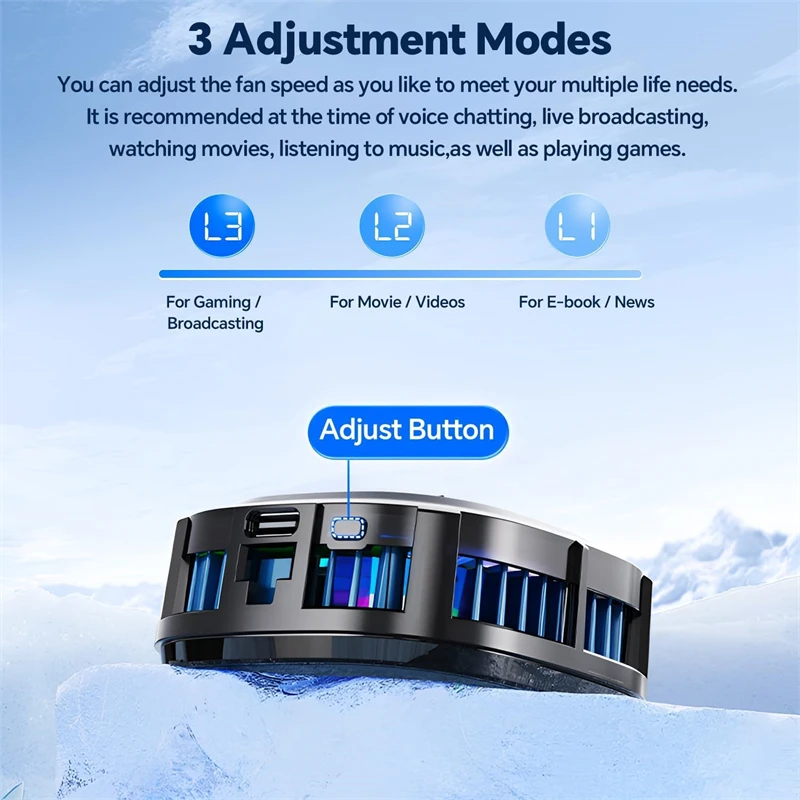 Magnetic RGB Phone Cooling Fan - Gaming Accessories Ipad recensione e prezzo