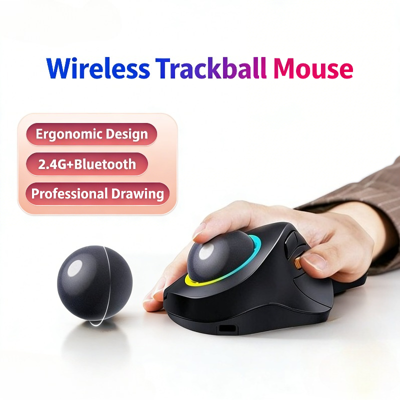Wireless Trackball Mouse RGB E - Gaming Accessories Ipad recensione e prezzo