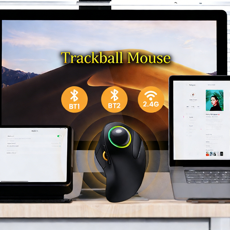 Wireless Trackball Mouse RGB E - Gaming Accessories Ipad recensione e prezzo