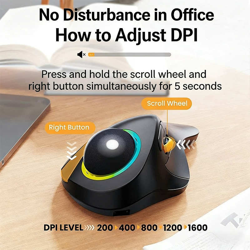Wireless Trackball Mouse RGB E - Gaming Accessories Ipad recensione e prezzo