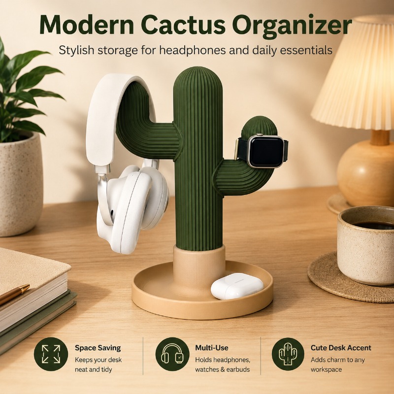 Minimalist Cactus Headset Stan - Gaming Accessories Setup recensione e prezzo