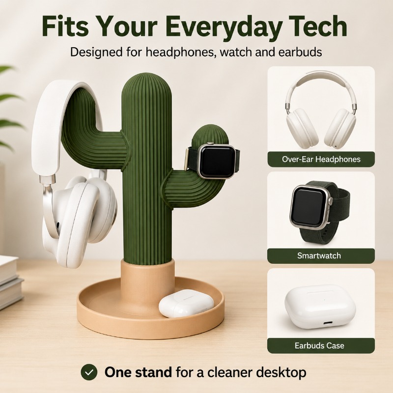 Minimalist Cactus Headset Stan - Gaming Accessories Setup recensione e prezzo