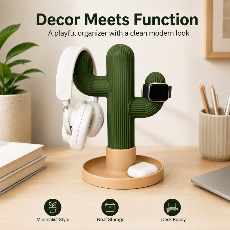 Minimalist Cactus Headset Stan - Gaming Accessories Setup recensione e prezzo